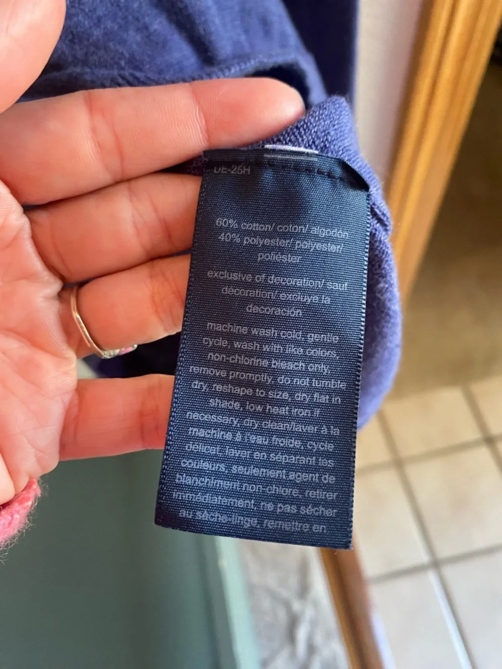 TOMMY HILFIGER Blue Flag Cotton Sweater Americana - Picture 7 of 7
